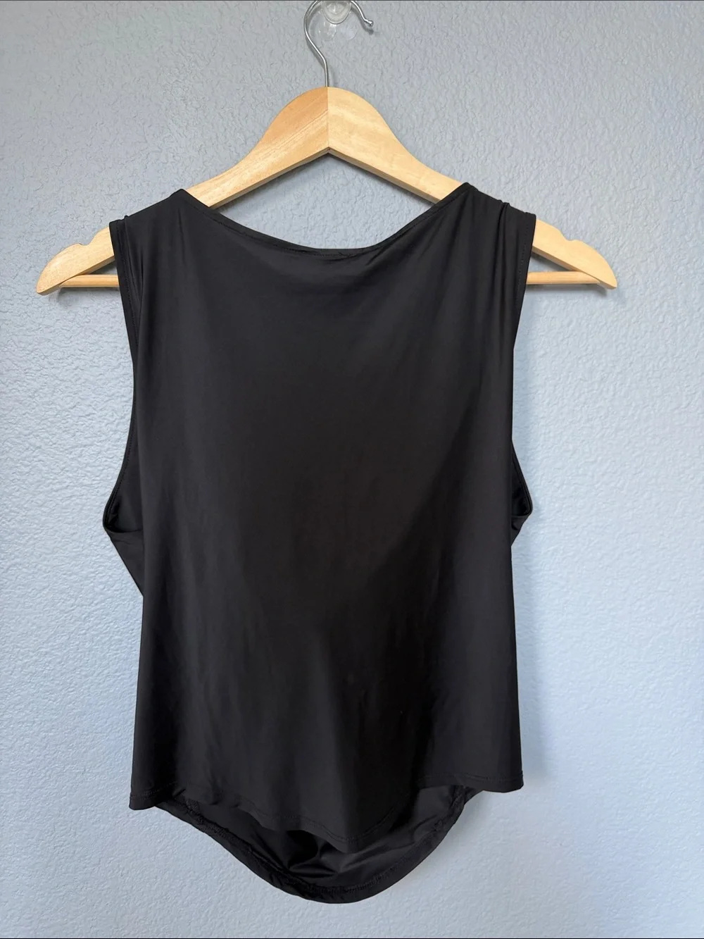 Free People Black Draped Cowl Back Tank